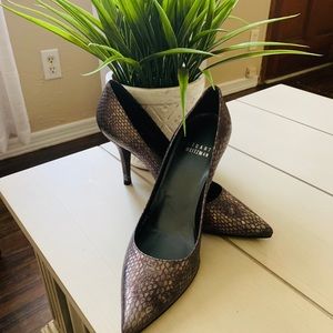 Stuart Weitzman snake print heel 👠